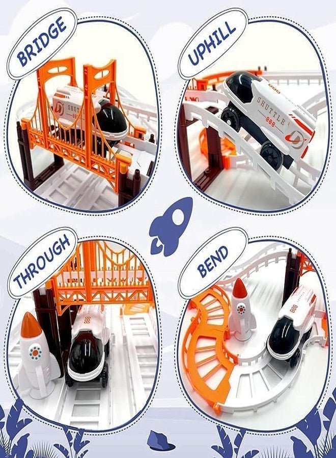 Magicwand Anti-Gravity Rechargeable 46 Pcs Automatic Outer Space Flexible Track Play Set for Kids 【Multi-Colored】【Pack of 1】 - Image 3